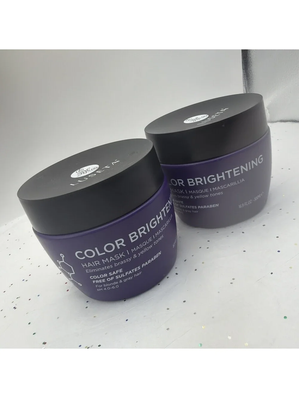 Luseta Color Safe Brightening Hair Mask 2 Pack Purple Toning Hair Treatment